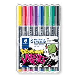 Lumocolor&reg; permanent pen 317 WP8, 8 farver